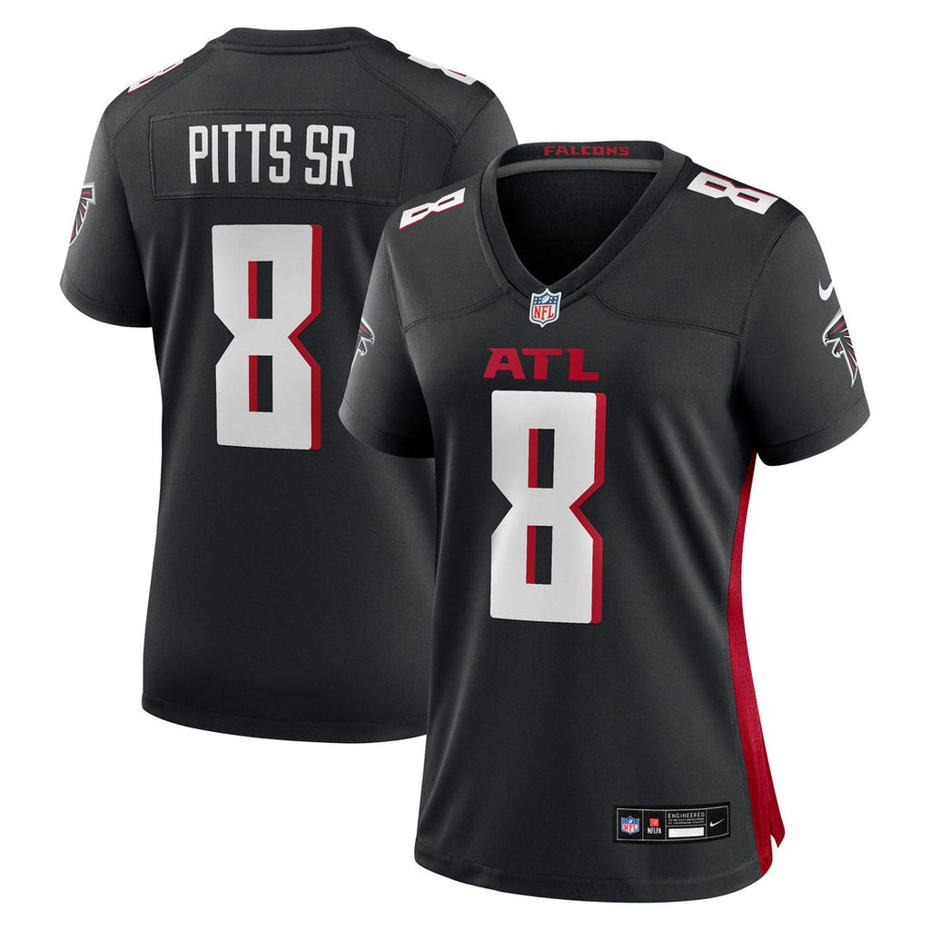 Kyle Pitts Sr. Atlanta Falcons Nike Women's  Game Official Jersey -  Black