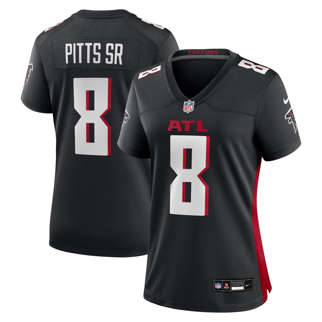 Kyle Pitts Sr. Atlanta Falcons Nike Women's  Game Official Jersey -  Black