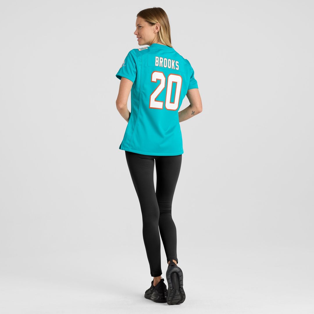 Jordyn Brooks Miami Dolphins Nike Women's  Game Official Jersey -  Aqua