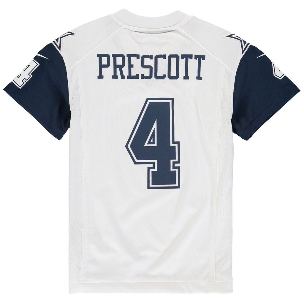 Dak Prescott Dallas Cowboys Nike Youth Color Rush Game Official Jersey - White