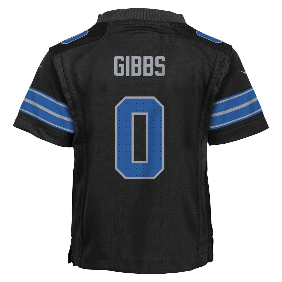 Jahmyr Gibbs Detroit Lions Nike Toddler Alternate Game Official Jersey - Black