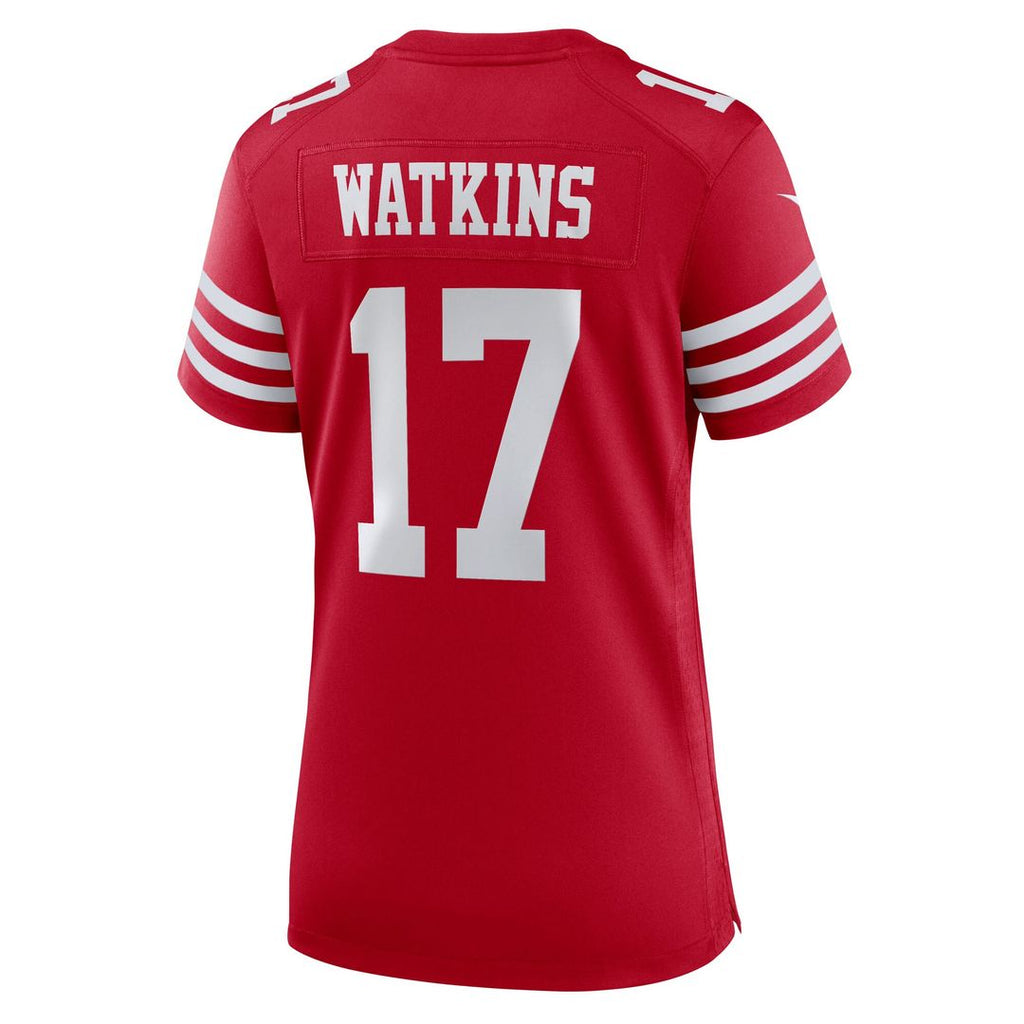 Jordan Watkins San Francisco 49ers Nike Women's Team Game Jersey - Scarlet