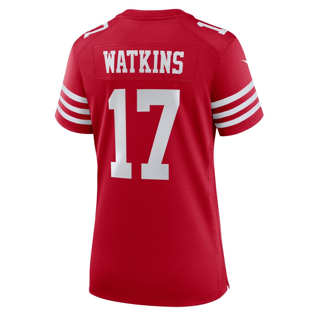 Jordan Watkins San Francisco 49ers Nike Women's Team Game Jersey - Scarlet