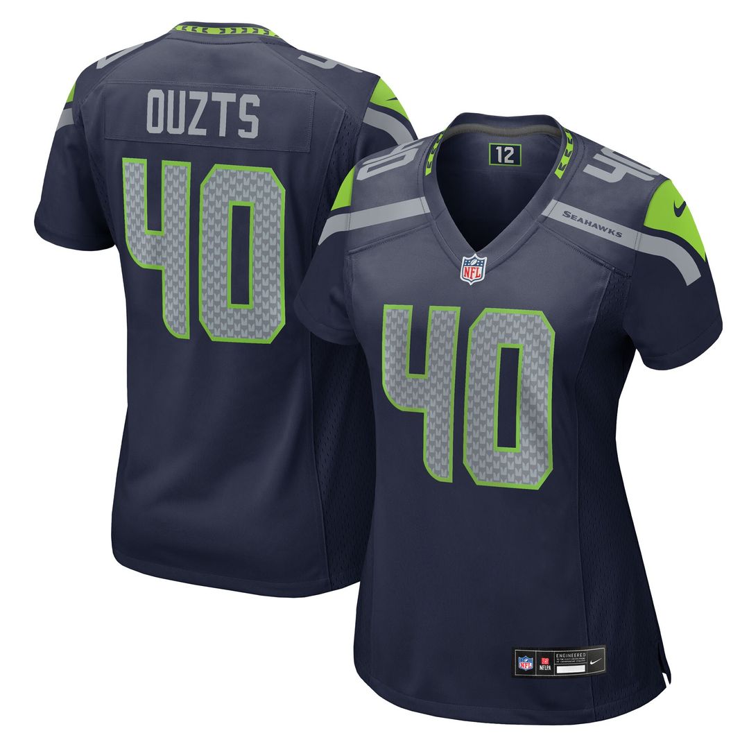 Robbie Ouzts Seattle Seahawks Nike Women's Team Game Jersey - College Navy