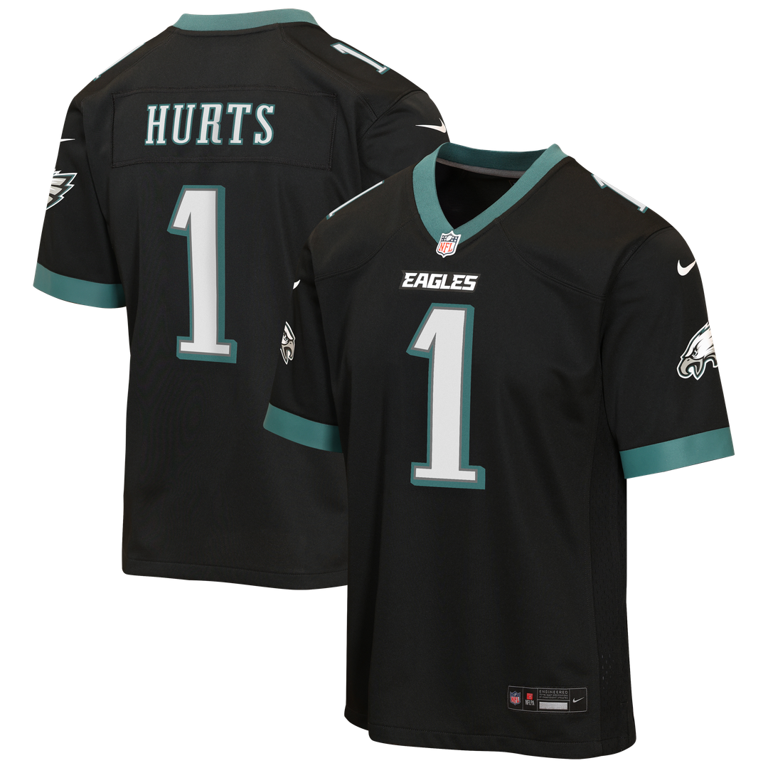 Jalen Hurts Philadelphia Eagles Nike Youth Alternate Game Jersey - Black