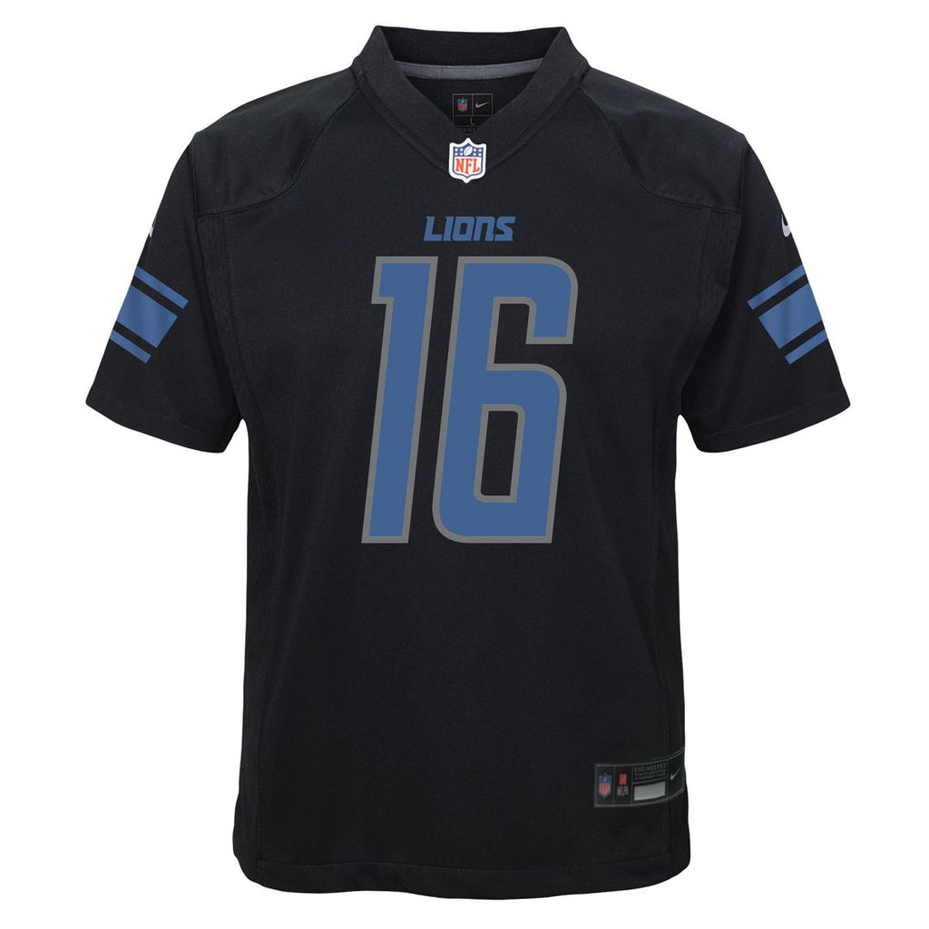 Jared Goff Detroit Lions Nike Youth Game Official Jersey - Black