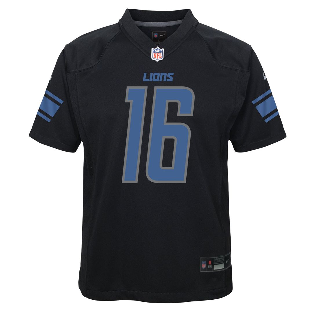 Jared Goff Detroit Lions Nike Youth Game Official Jersey - Black