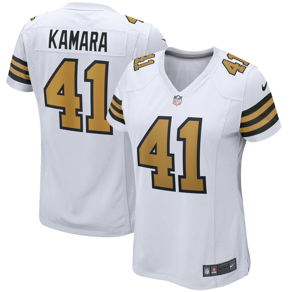 Alvin Kamara New Orleans Saints Nike Women's Alternate Game Player Official Jersey - White