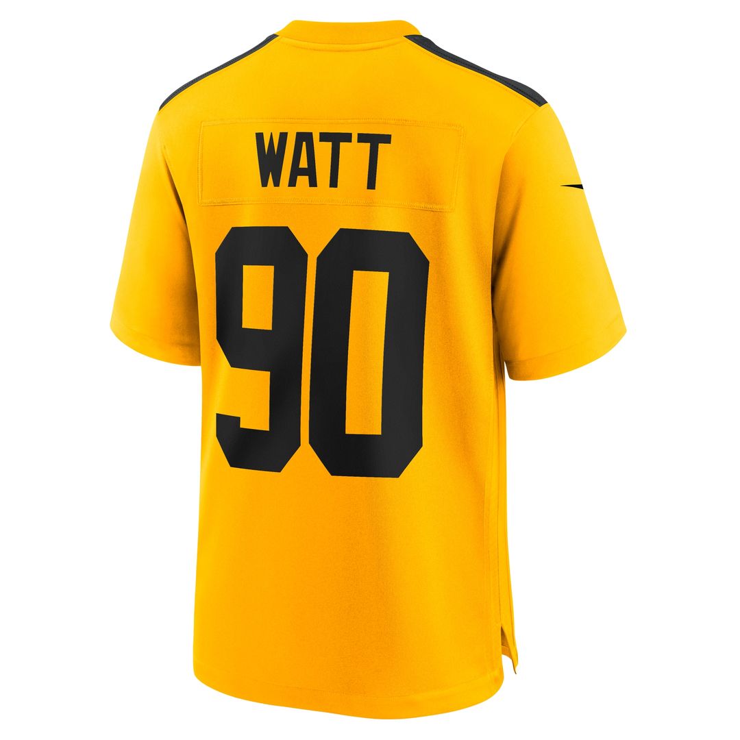 T.J. Watt Pittsburgh Steelers Nike Alternate 1933 Throwback Game Jersey - Gold