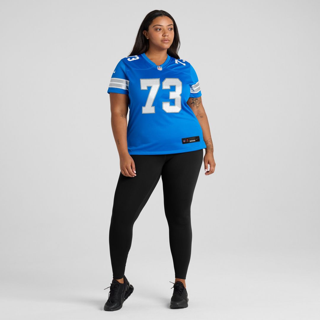 Christian Mahogany Detroit Lions Nike Women's Team Game Jersey - Blue