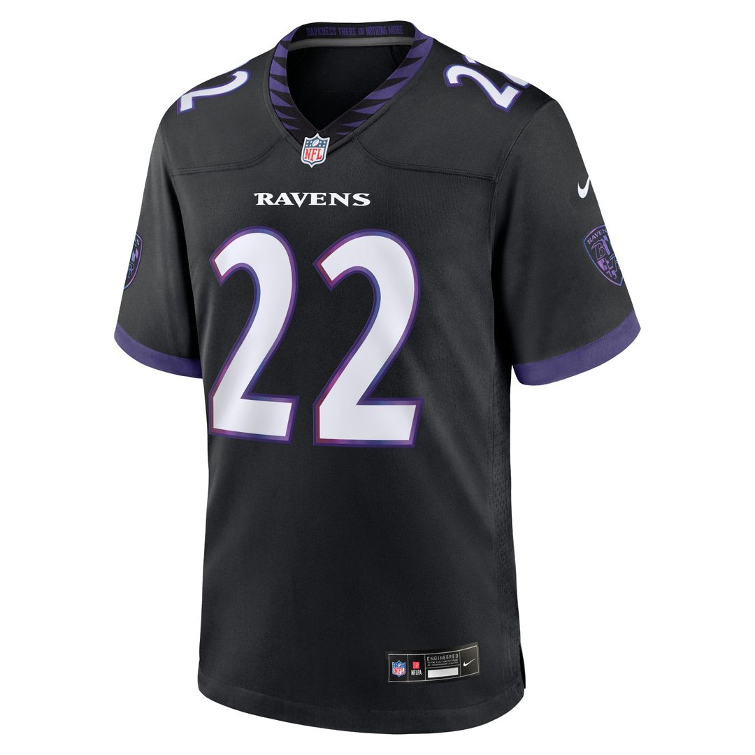 Derrick Henry Baltimore Ravens Nike Alternate Game Official Jersey - Black