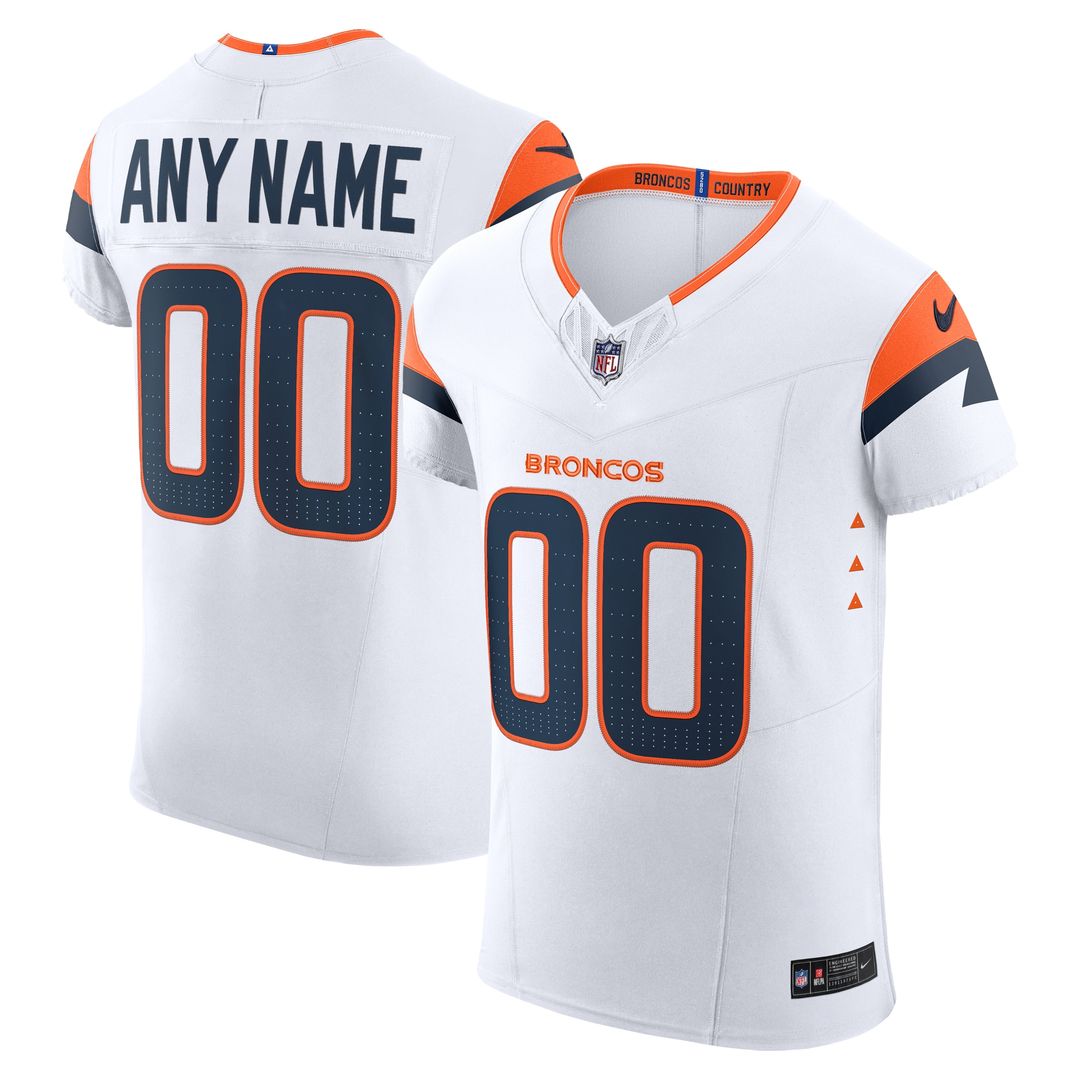 Denver Broncos Nike Vapor F.U.S.E. Elite Custom Official Jersey - White