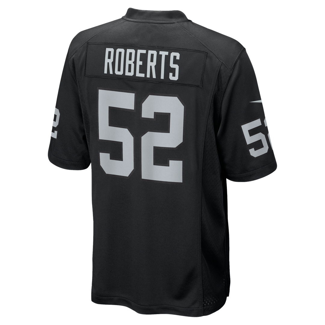 Elandon Roberts Las Vegas Raiders Nike Team Game Jersey - Black