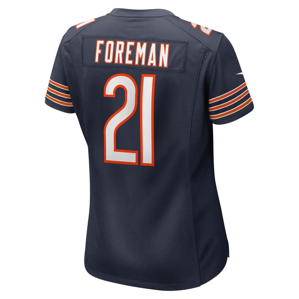 D'Onta Foreman Chicago Bears Nike Women's Game Official Jersey - Navy