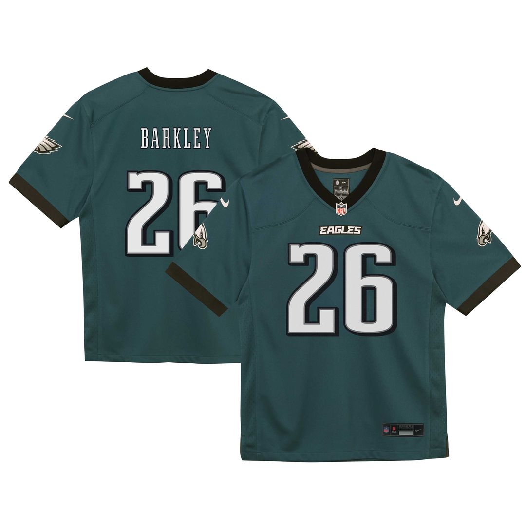 Saquon Barkley Philadelphia Eagles Nike Preschool Team Game Official Jersey - Midnight Green
