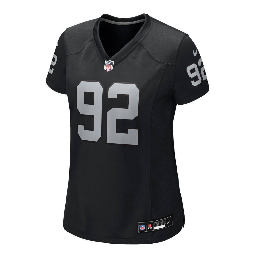 JJ Pegues Las Vegas Raiders Nike Women's Team Game Official Jersey -  Black