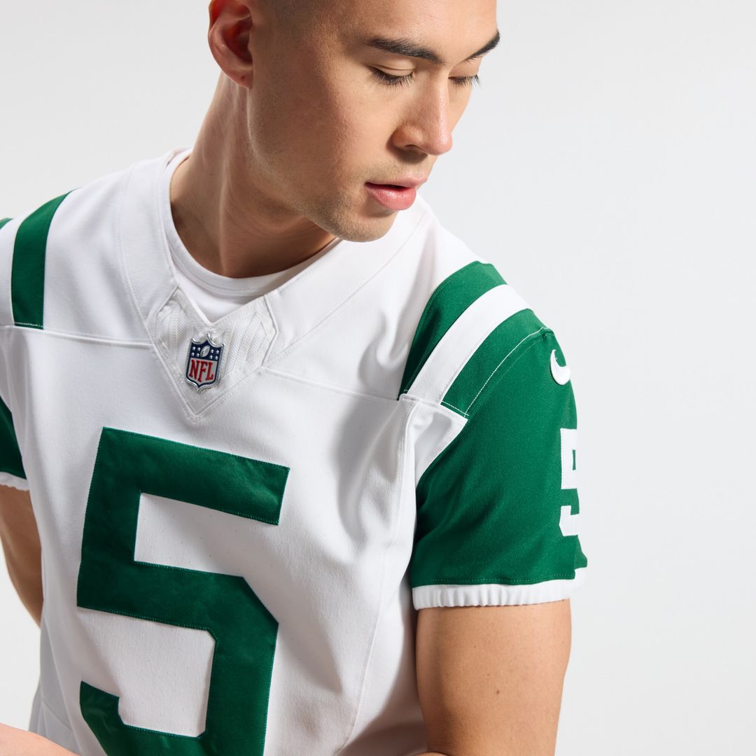 Garrett Wilson New York Jets Nike Classic Alternate Vapor F.U.S.E. Elite Official Jersey - White