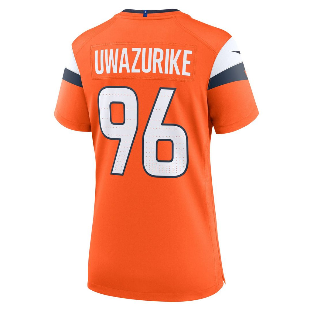 Eyioma Uwazurike Denver Broncos Nike Women's Team Game Jersey - Orange