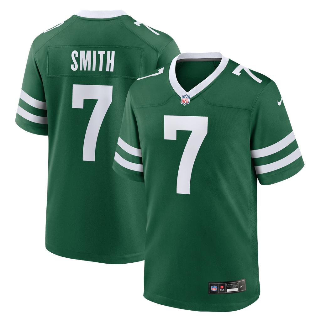 Geno Smith New York Jets Nike Game Official Jersey - Legacy Green