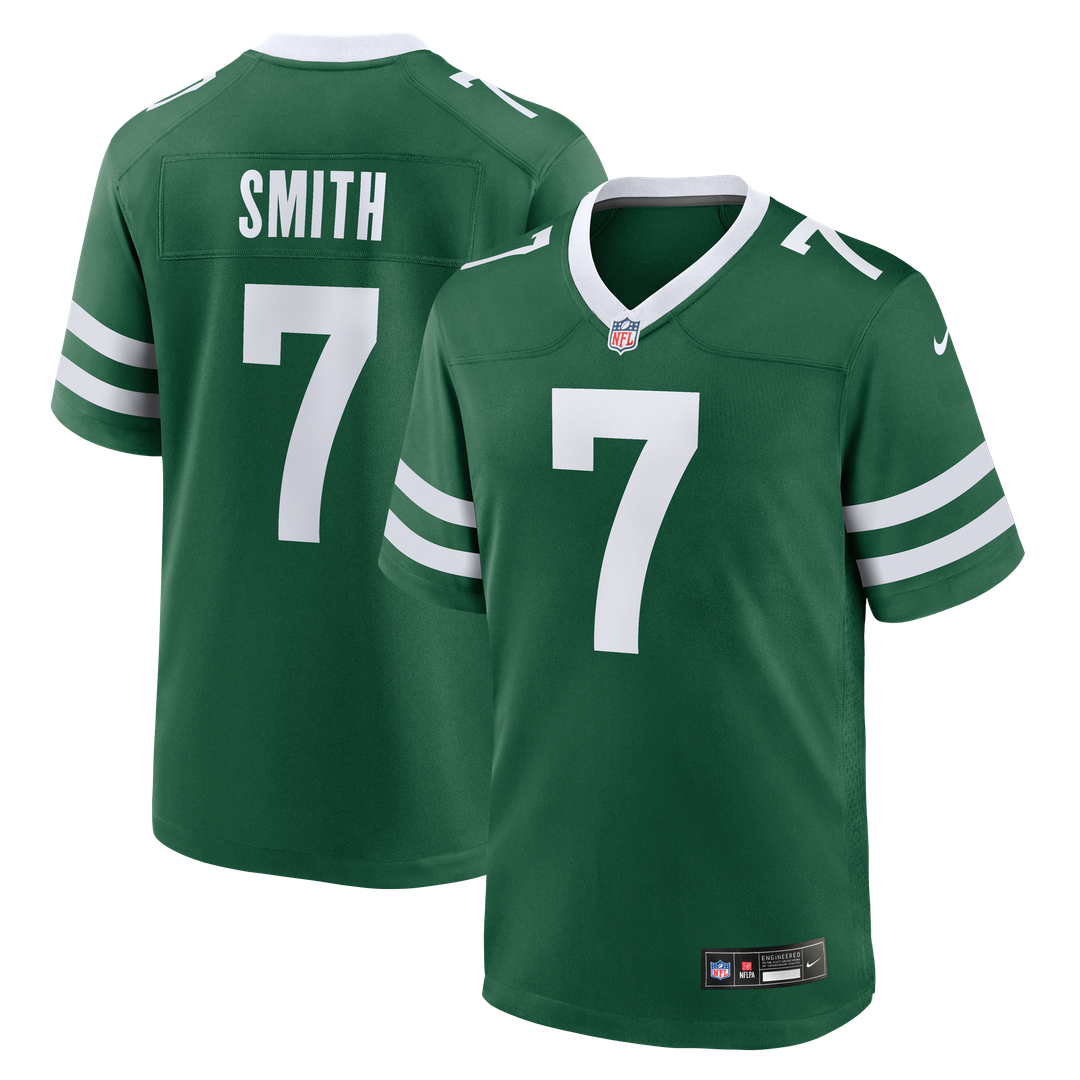 Geno Smith New York Jets Nike Game Official Jersey - Legacy Green