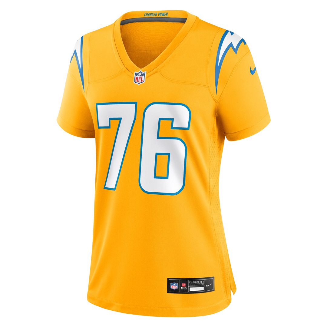 Joe Alt Los Angeles Chargers Nike Women's Alternate Charger Power Game Official Jersey - Gold