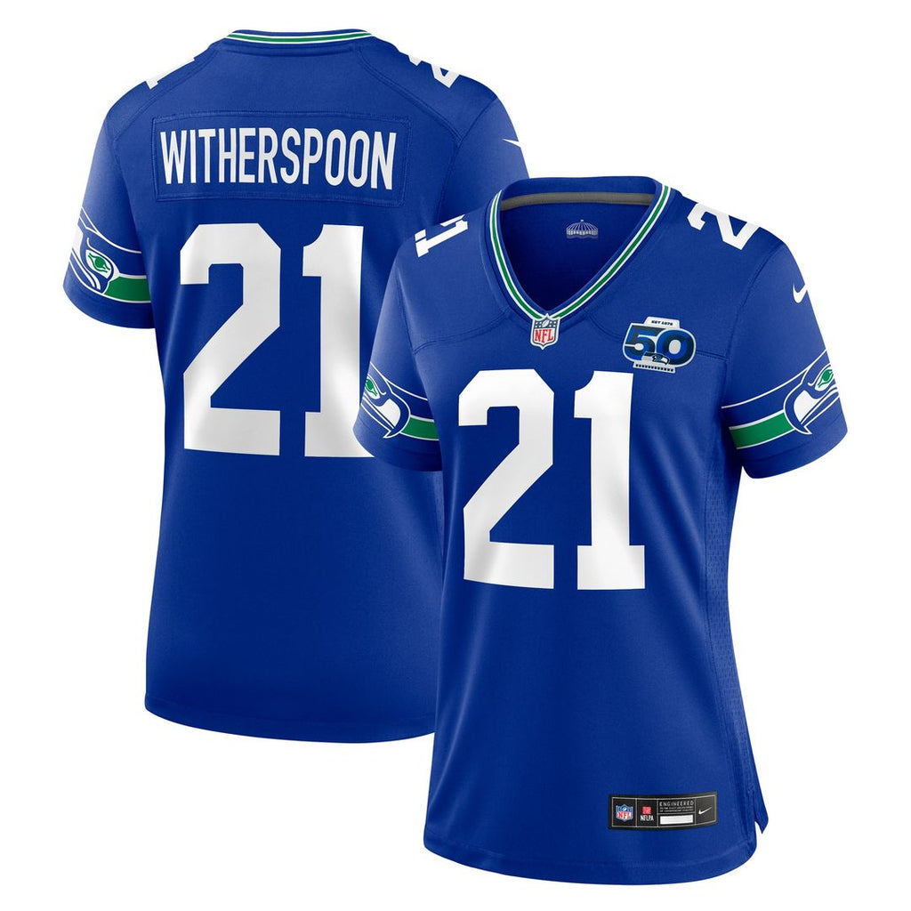 Devon Witherspoon Seattle Seahawks Nike Women's Alternate 50th Season Game Official Jersey - Royal