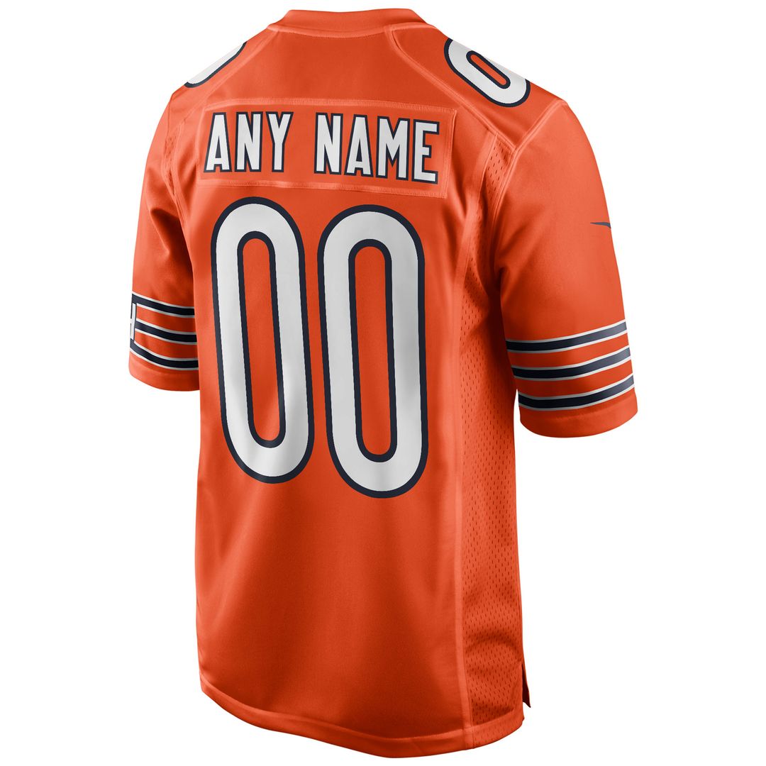 Chicago Bears Nike Youth Alternate Custom Game Official Jersey - Orange