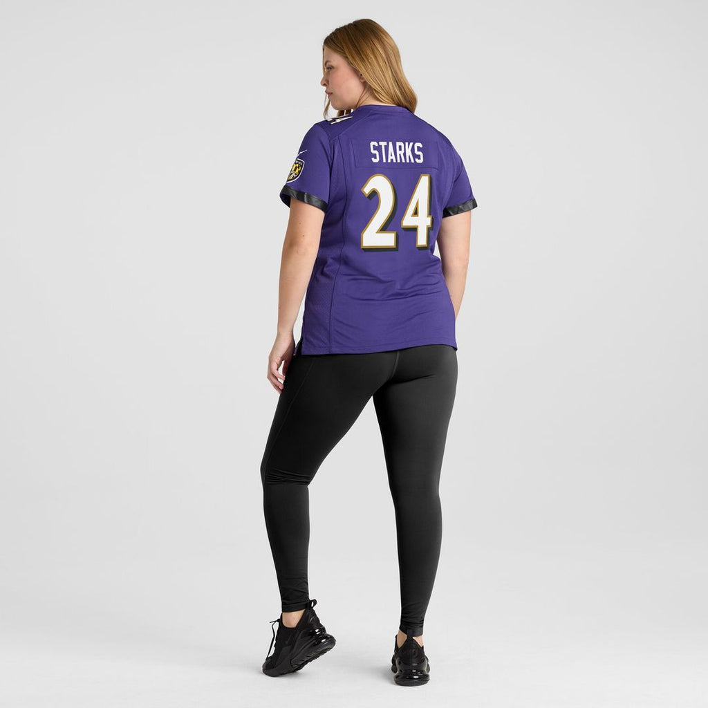 Malaki Starks Baltimore Ravens Nike Women's Team Game Jersey - Purple