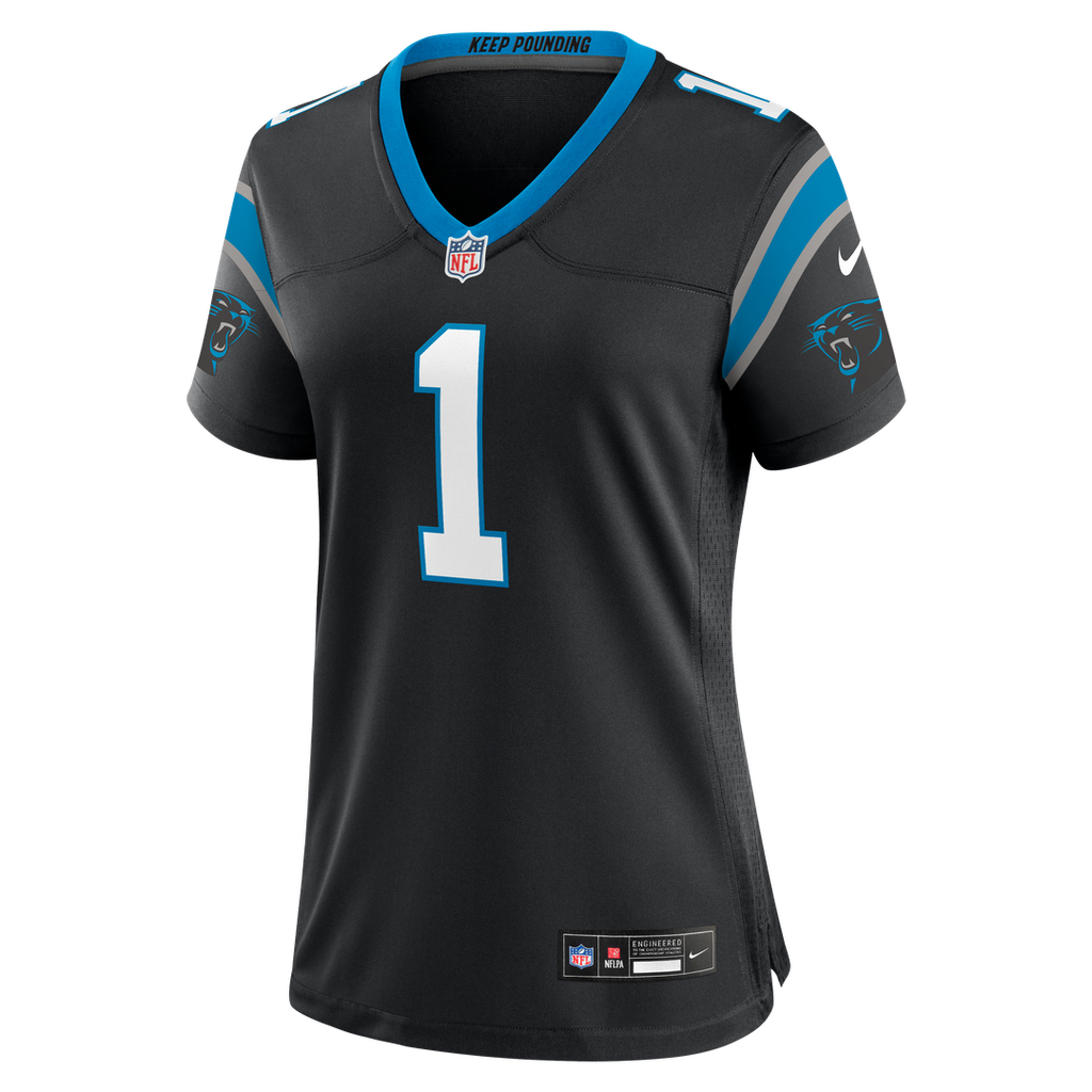 Cam Newton Carolina Panthers Nike Women's Team Retired Game Jersey - Black