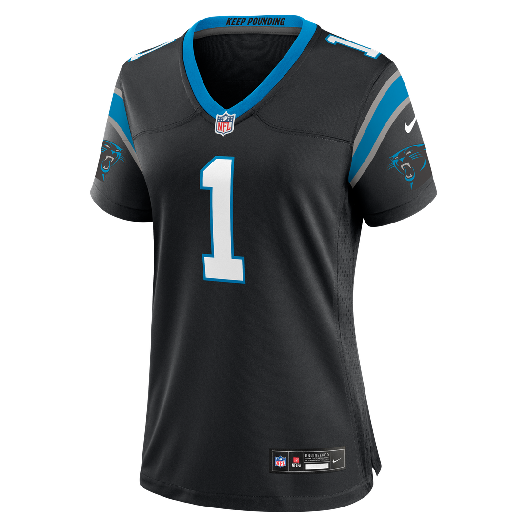 Cam Newton Carolina Panthers Nike Women's Team Retired Game Jersey - Black