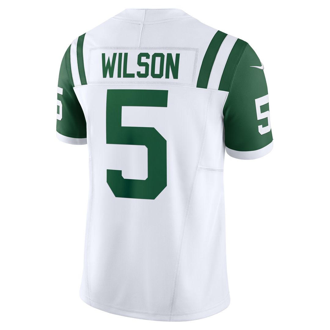 Garrett Wilson New York Jets Nike Classic Alternate Vapor F.U.S.E. Limited Official Jersey - White