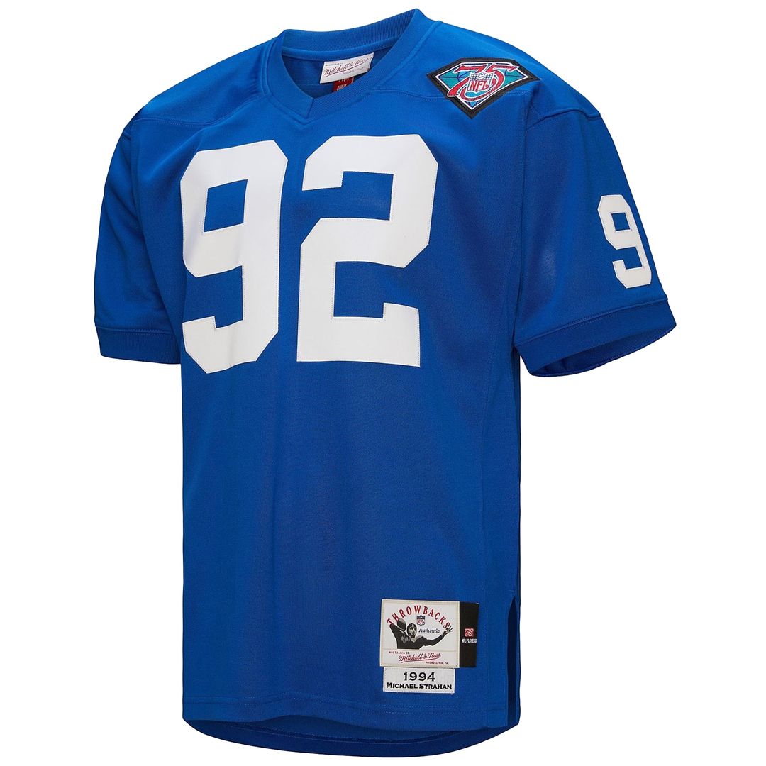 Michael Strahan New York Giants 1994 Mitchell & Ness Authentic Throwback Retired Player Official Jersey - Royal