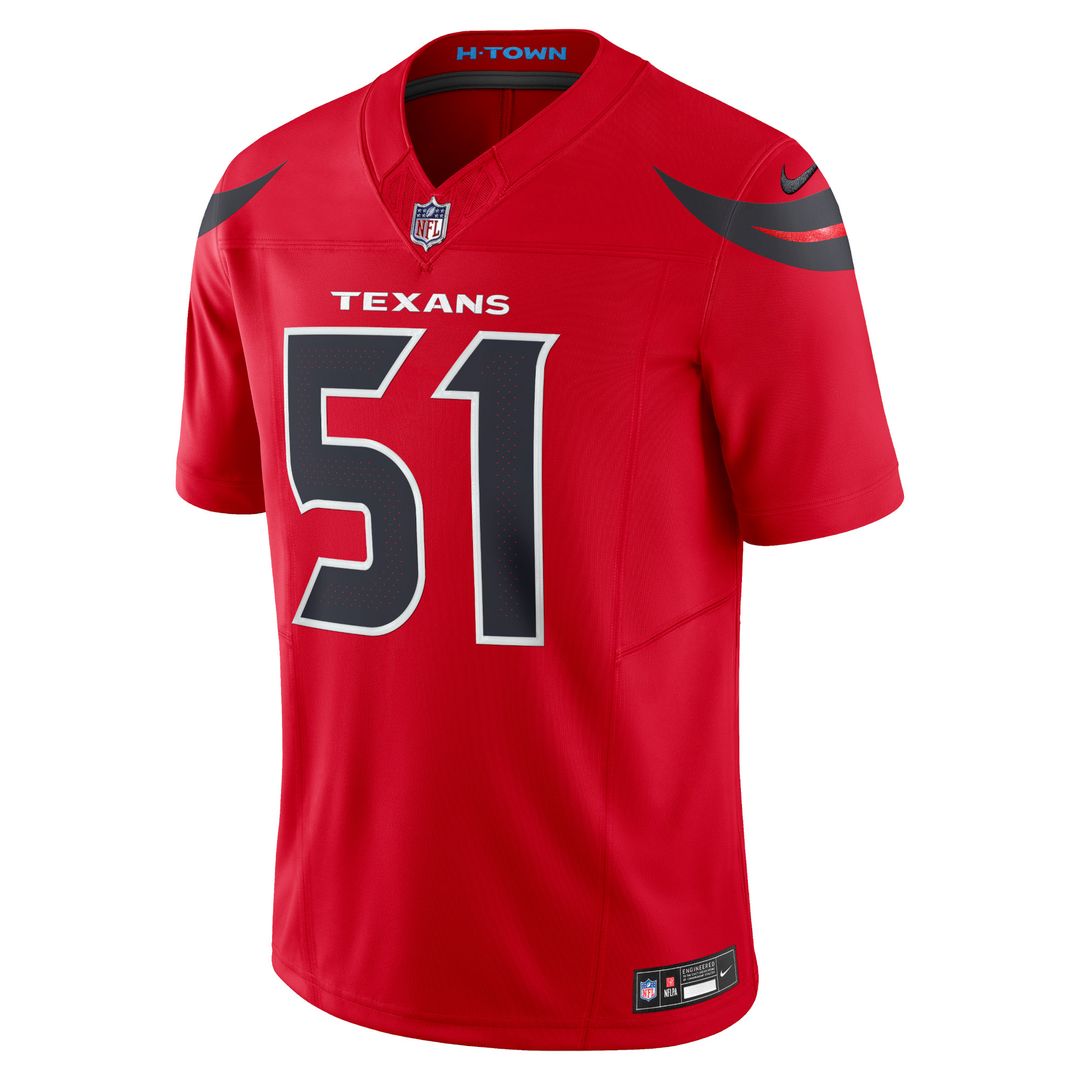 Will Anderson Jr. Houston Texans Nike Alternate Vapor F.U.S.E. Limited Official Jersey - Red
