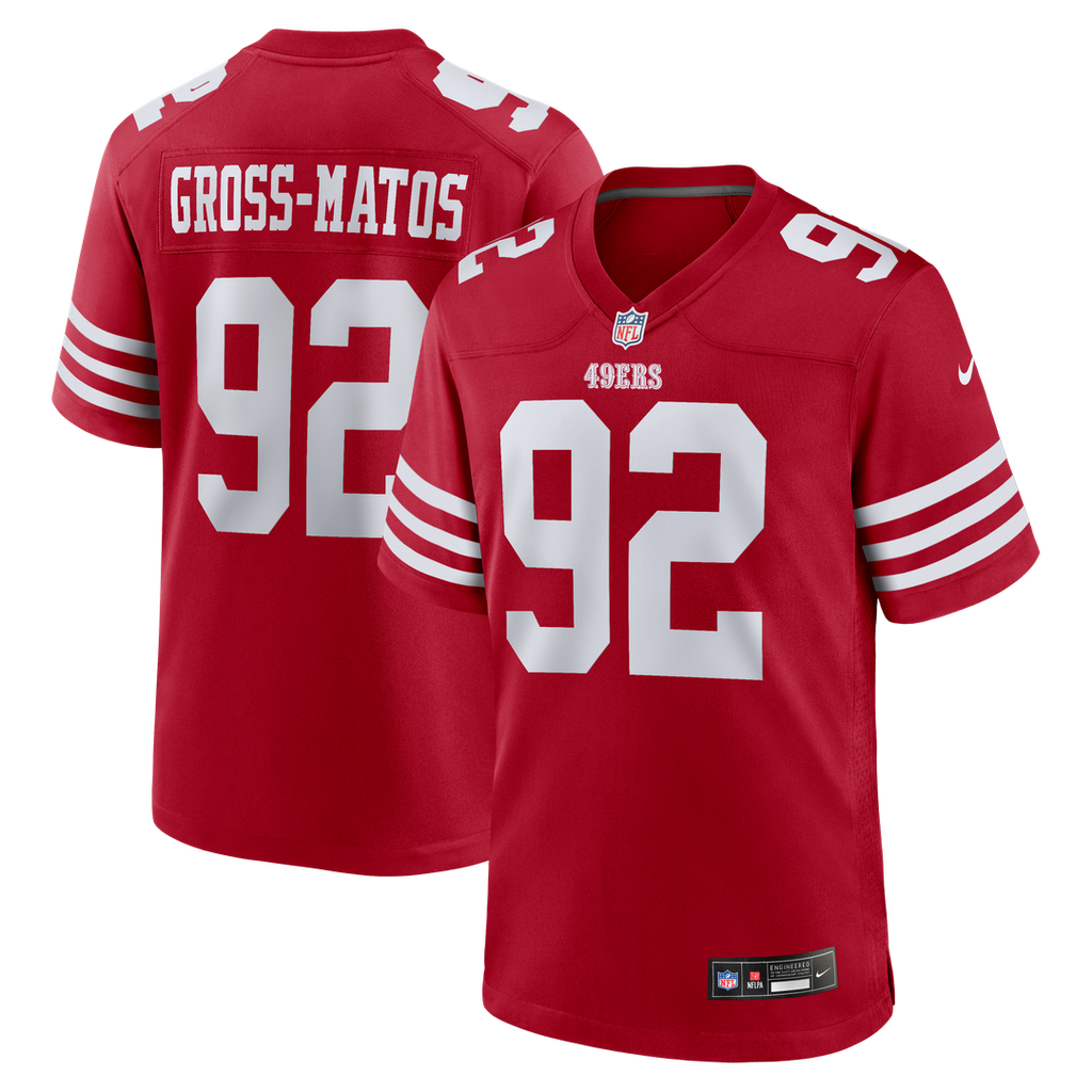 Yetur Gross-Matos San Francisco 49ers Nike Team Game Jersey - Scarlet