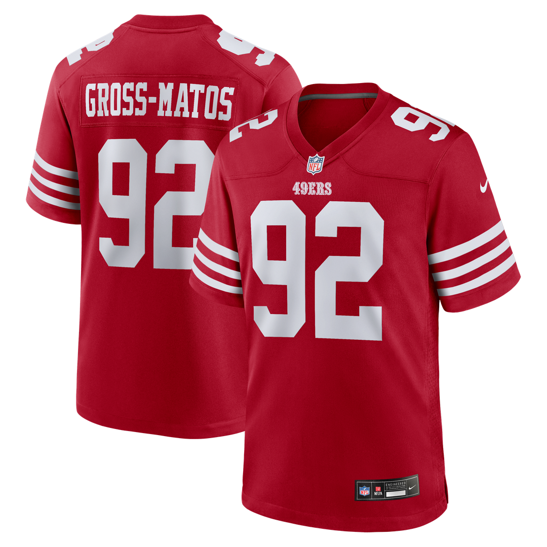Yetur Gross-Matos San Francisco 49ers Nike Team Game Jersey - Scarlet