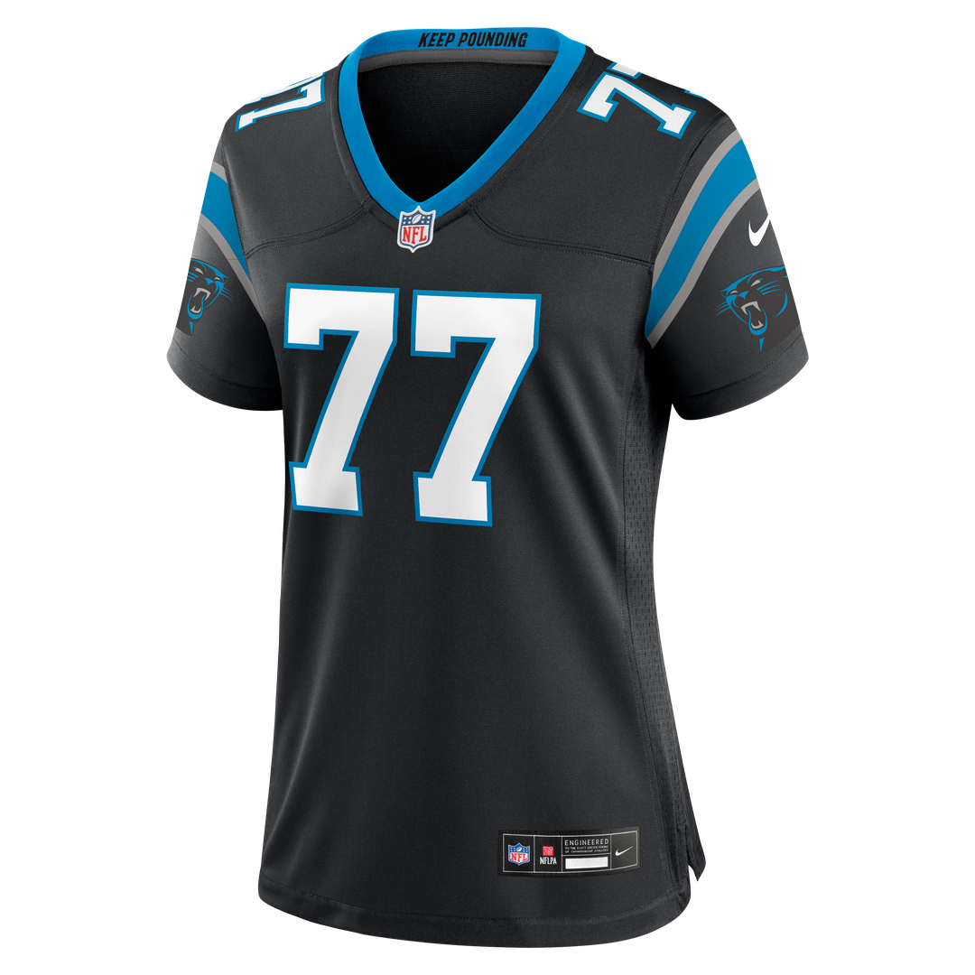 Luke Fortner Carolina Panthers Nike Women's Team Game Official Jersey -  Black