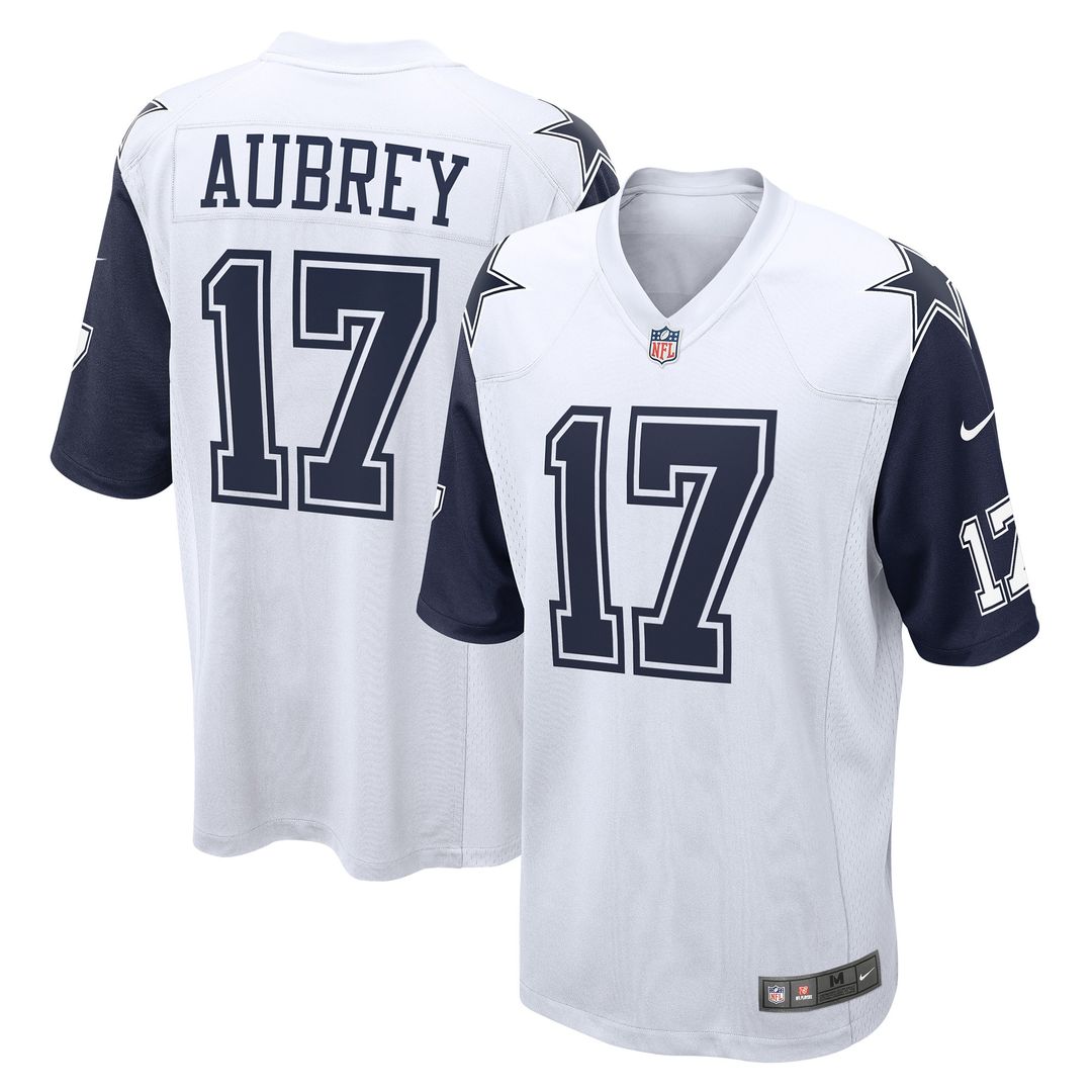 Brandon Aubrey Dallas Cowboys Nike Alternate Game Team Official Jersey - White