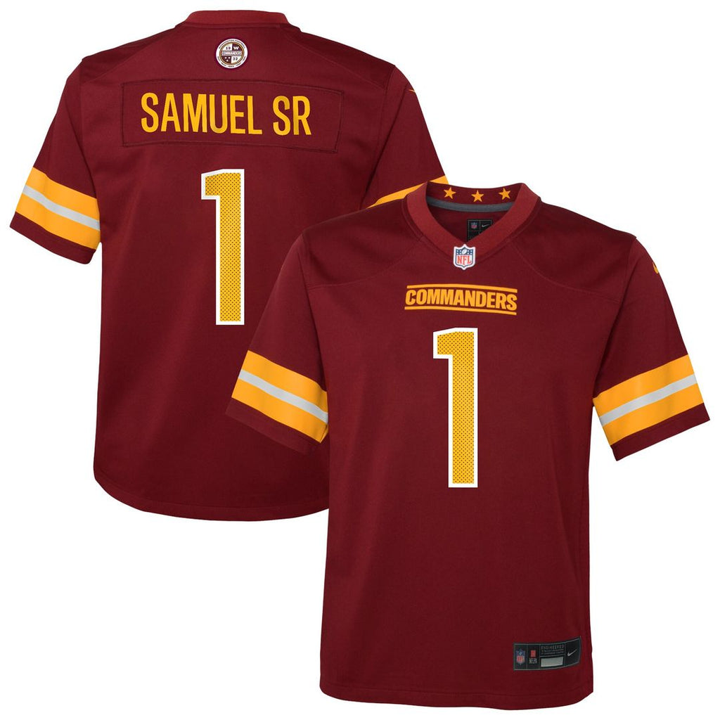 Deebo Samuel Sr Washington Commanders Nike Youth Team Game Official Jersey - Burgundy