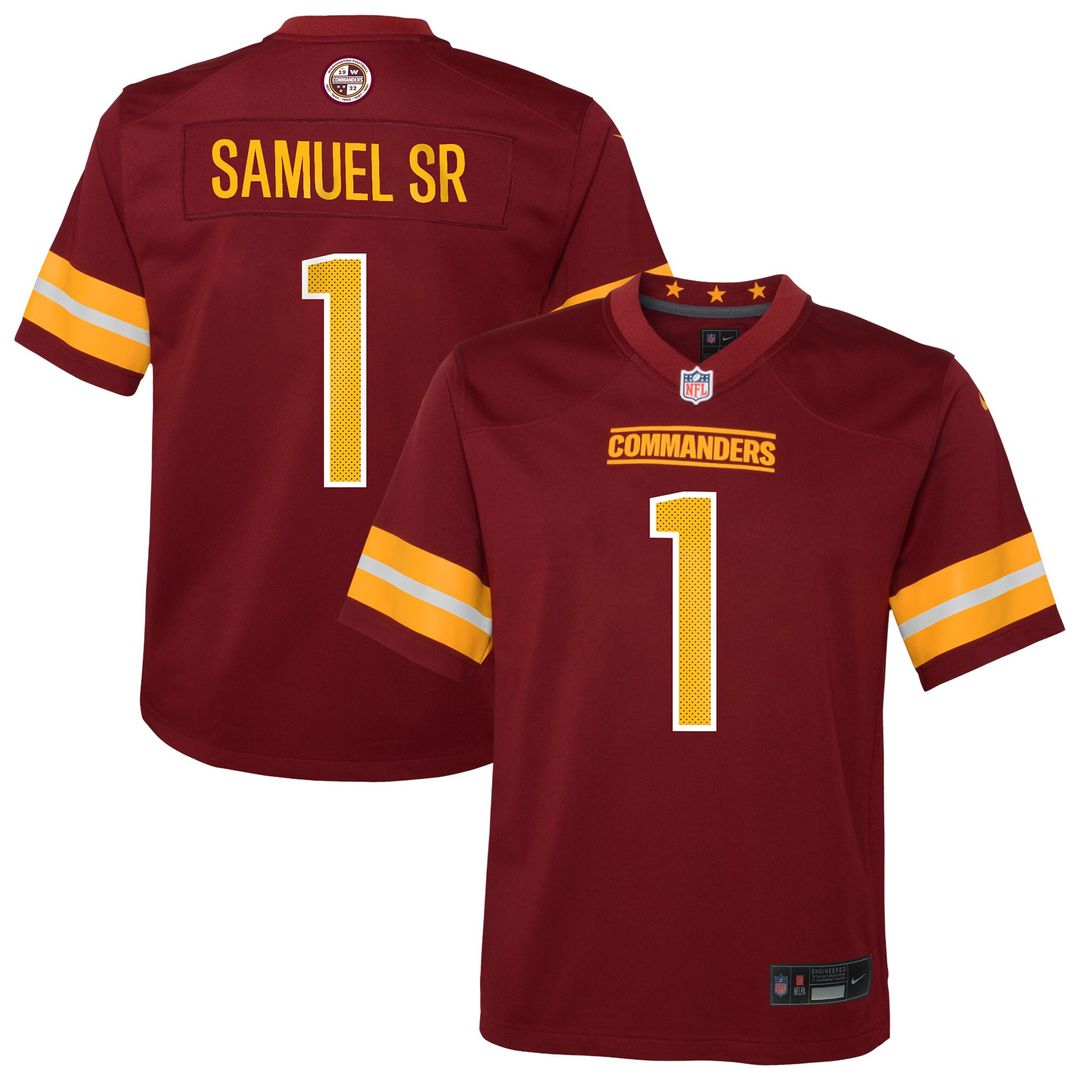 Deebo Samuel Sr Washington Commanders Nike Youth Team Game Official Jersey - Burgundy