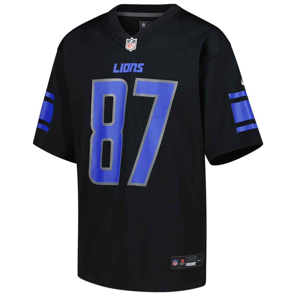 Sam LaPorta Detroit Lions Nike Youth Game Official Jersey - Black