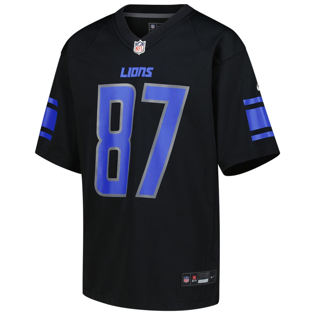 Sam LaPorta Detroit Lions Nike Youth Game Official Jersey - Black