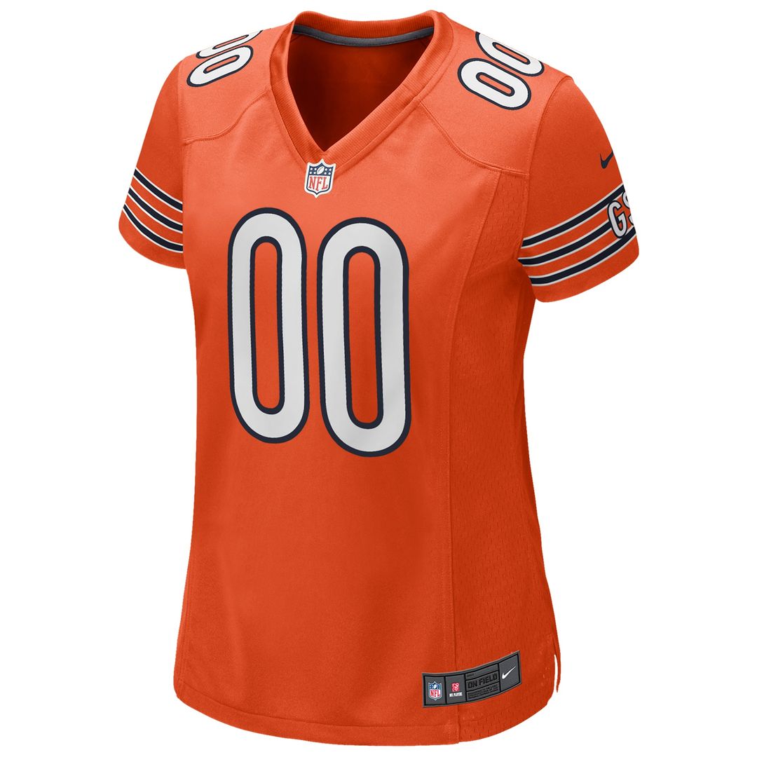 Chicago Bears Nike Women's Alternate Custom Game Official Jersey - Orange