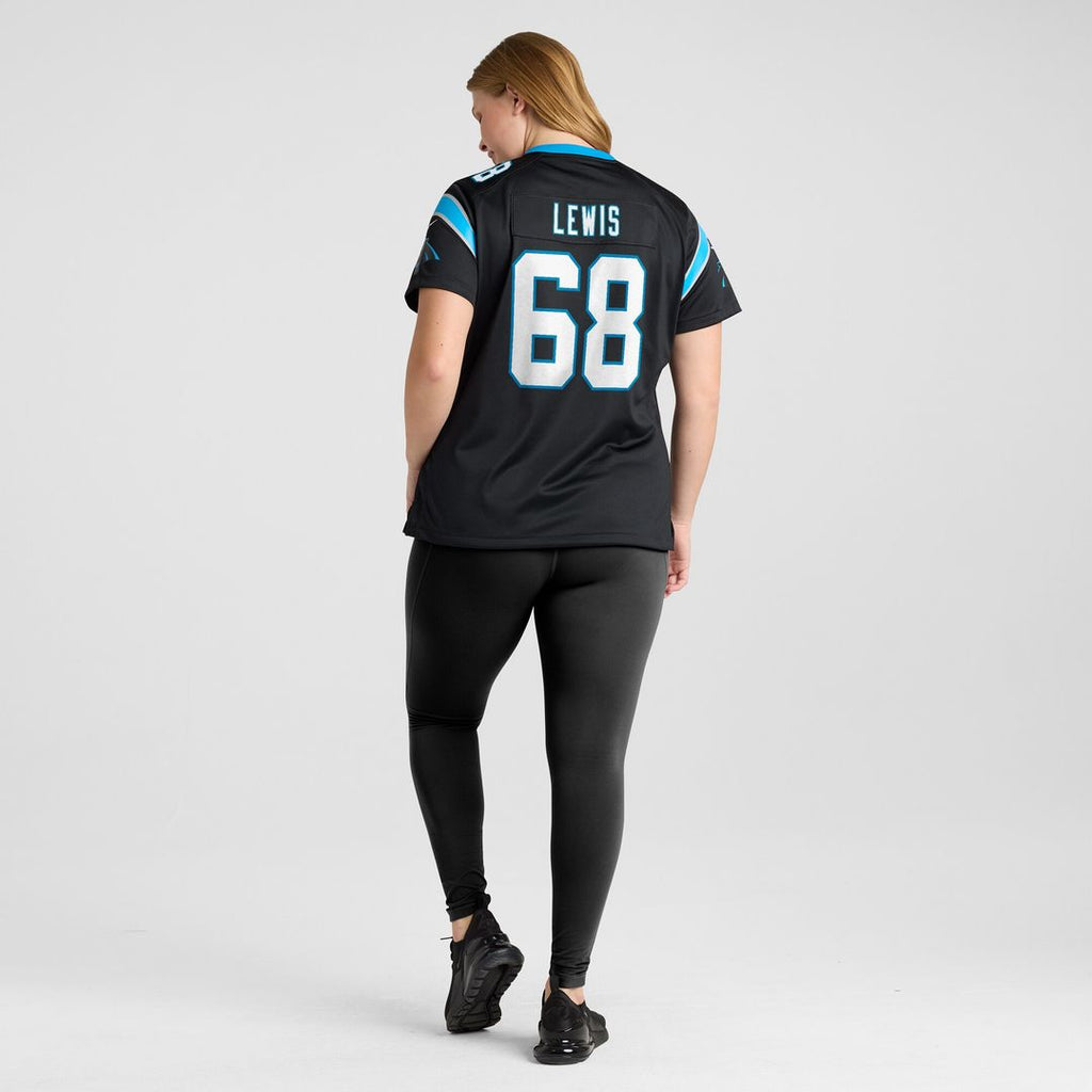Damien Lewis Carolina Panthers Nike Women's  Game Official Jersey -  Black