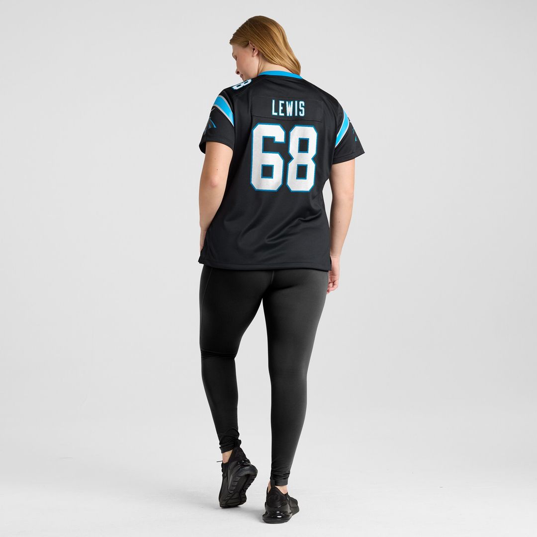 Damien Lewis Carolina Panthers Nike Women's  Game Official Jersey -  Black