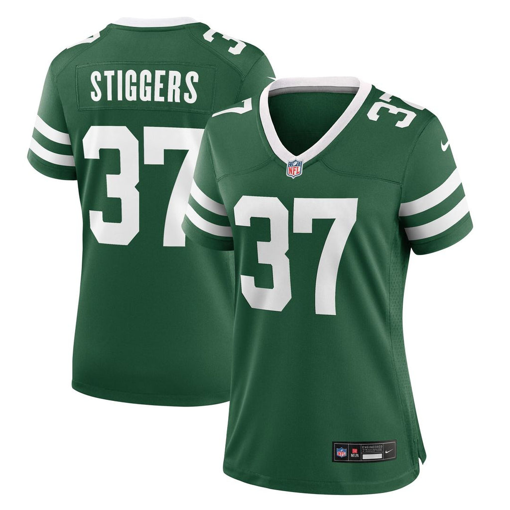 Qwan'tez Stiggers New York Jets Nike Women's Game Official Jersey - Legacy Green