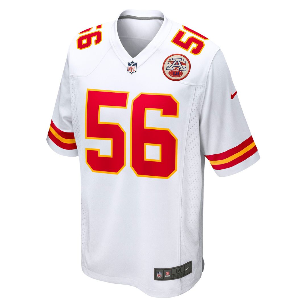 George Karlaftis Kansas City Chiefs Nike Away Game Player Official Jersey - White