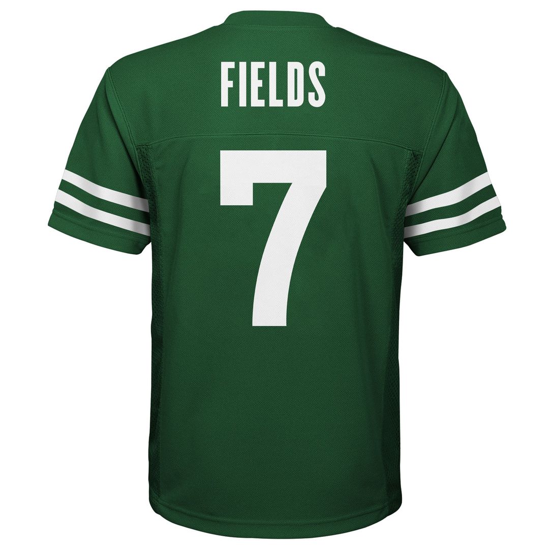Justin Fields New York Jets Nike Youth Replica Player Official Jersey - Legacy Green