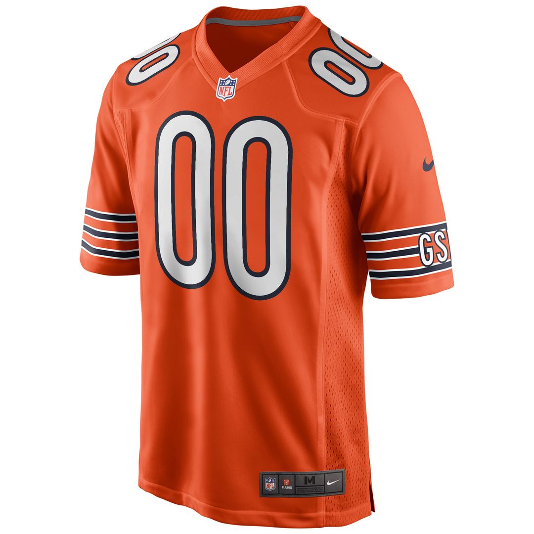 Chicago Bears Nike Youth Alternate Custom Game Official Jersey - Orange