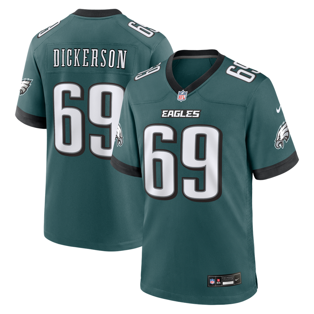 Landon Dickerson Philadelphia Eagles Nike Team Game Official Jersey -  Midnight Green