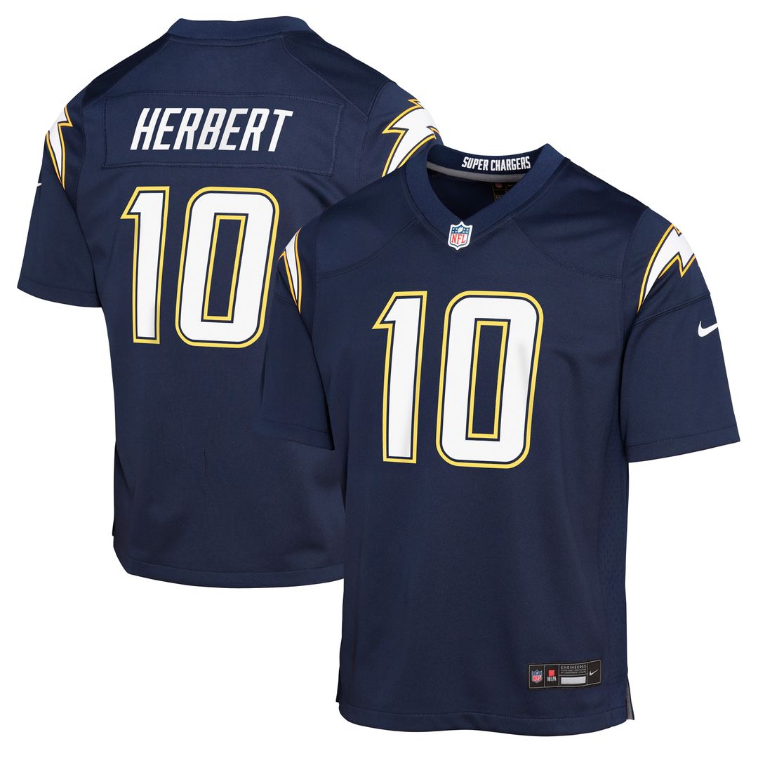 Justin Herbert Los Angeles Chargers Nike Youth Alternate Super Chargers Game Player Official Jersey - Navy